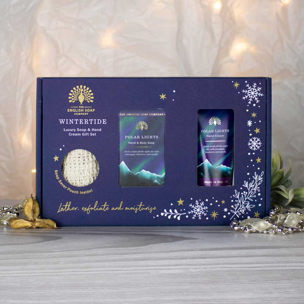 The English Soap Company Wintertide, Polar Lights Luxury Soap & Hand Cream Gift Set - Image 4