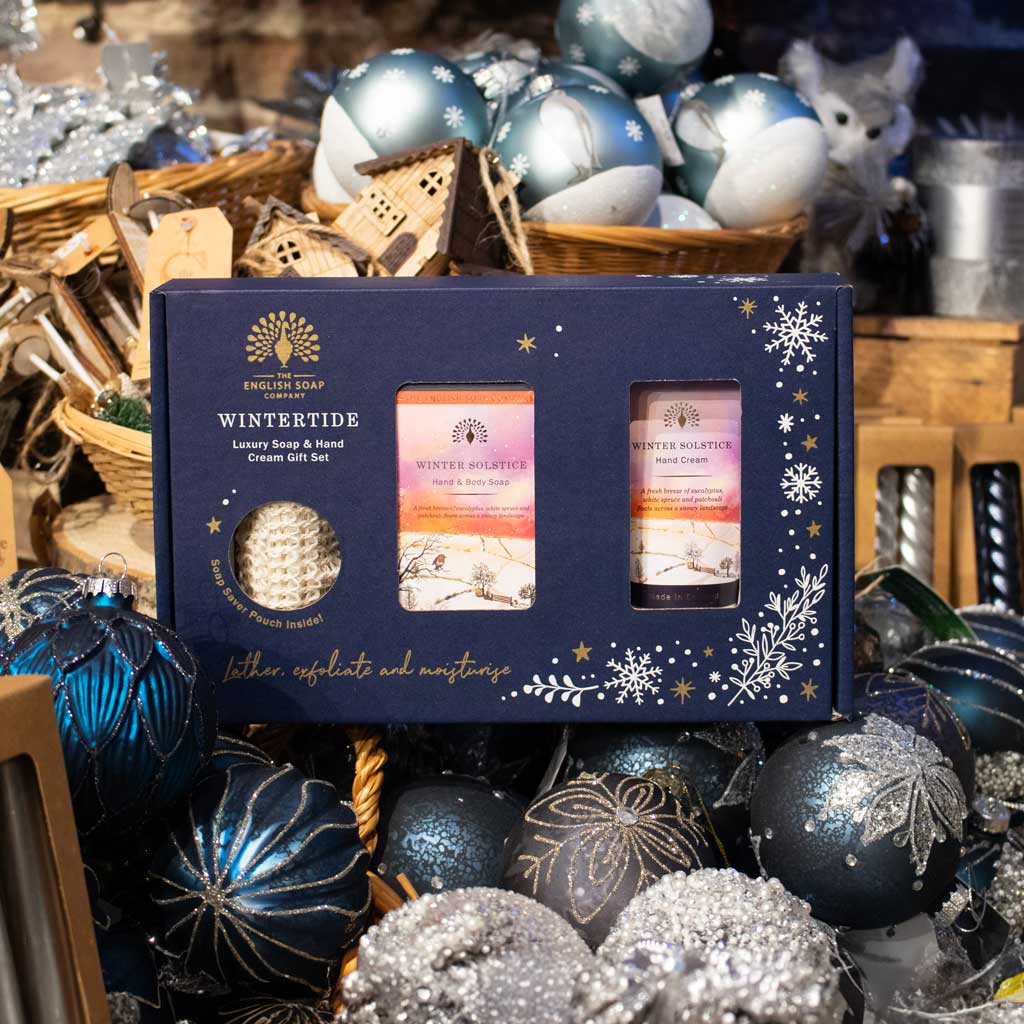 The English Soap Company Wintertide, Winter Solstice Luxury Soap & Hand Cream Gift Set - Image 3