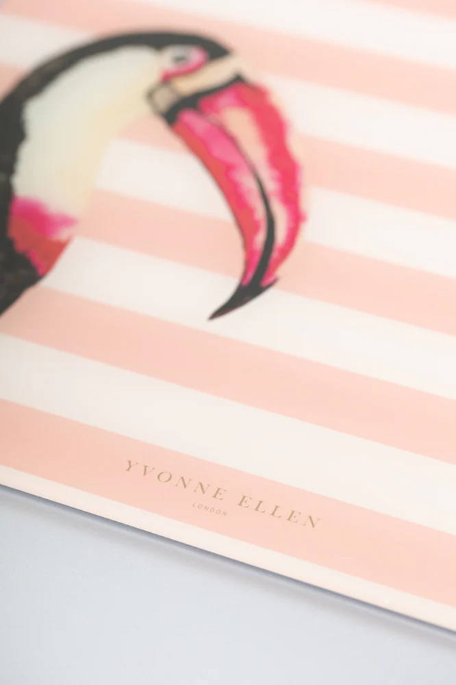 Yvonne Ellen Glass Worktop Saver, Toucan - Image 5