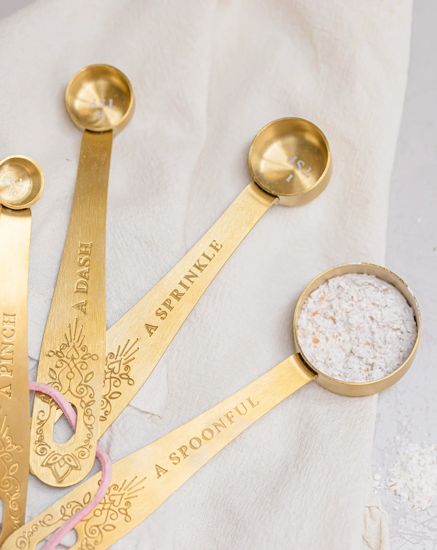 Yvonne Ellen Gold Measuring Spoons (Set Of 4) - Image 3