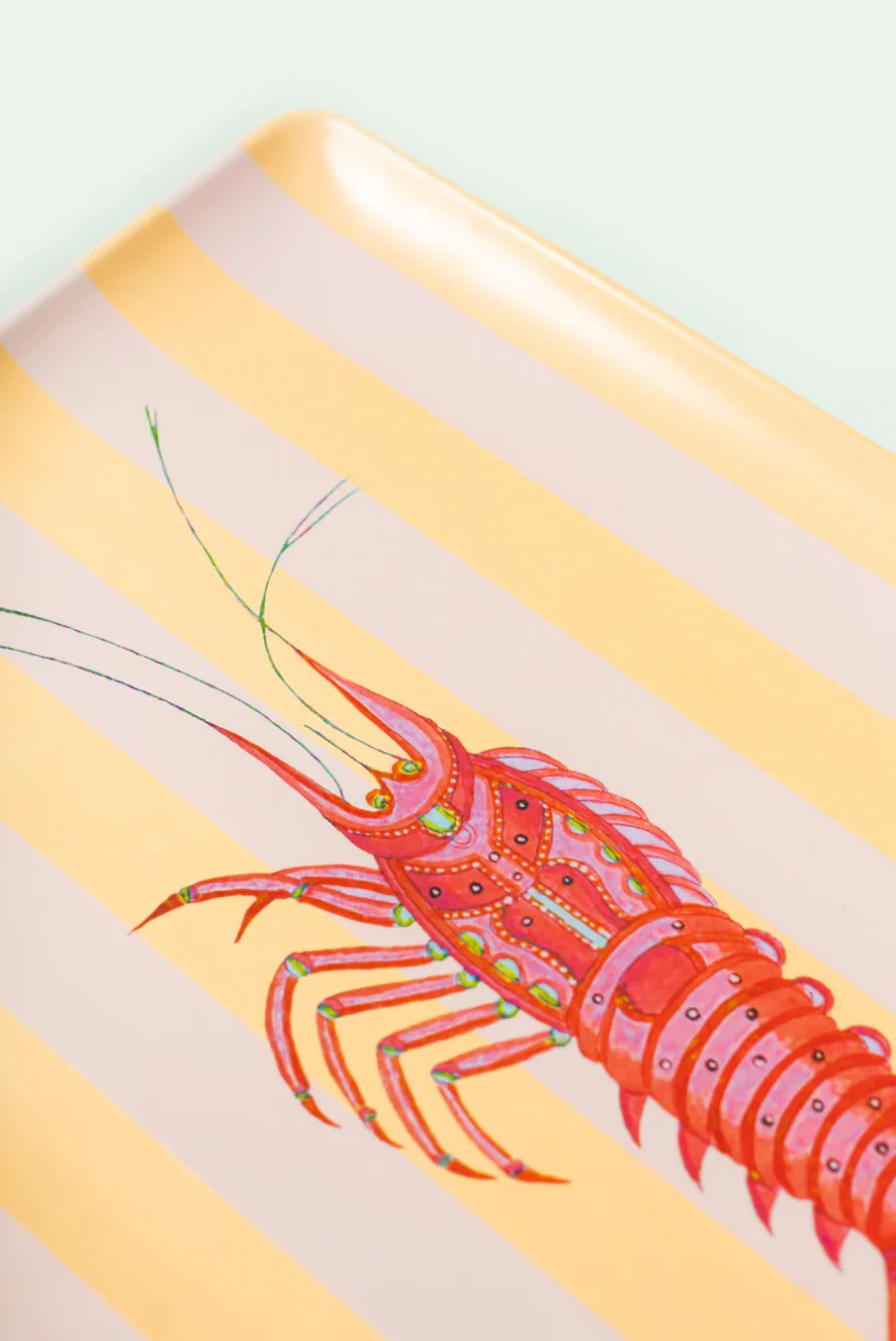 Yvonne Ellen  Lobster Melamine Serving Tray - Image 5