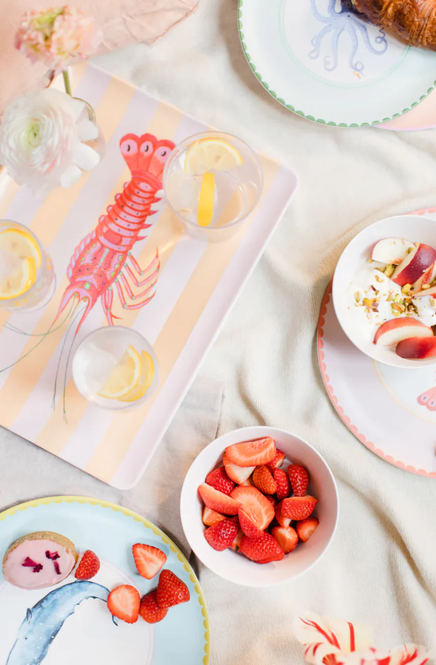 Yvonne Ellen  Lobster Melamine Serving Tray - Image 6