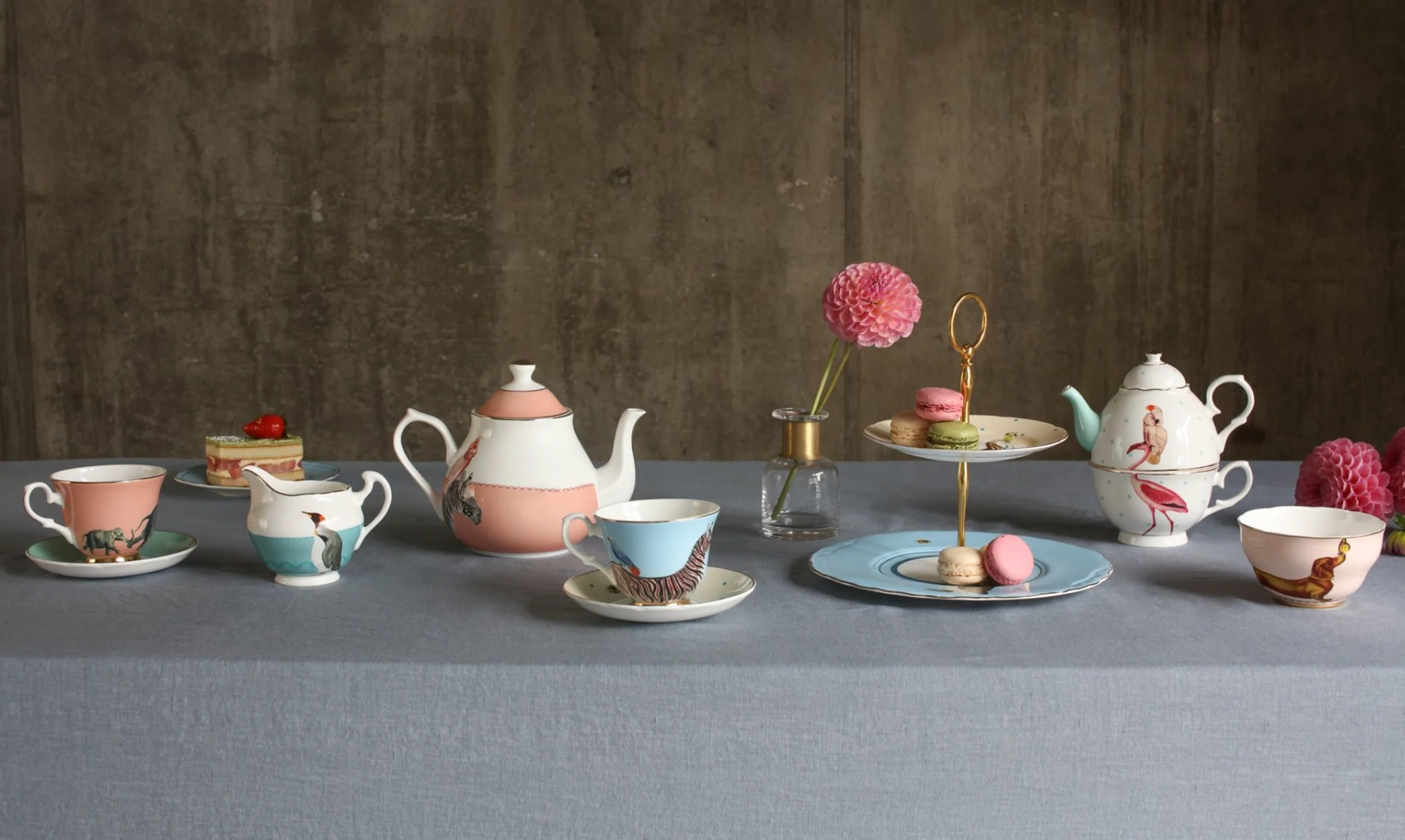 Yvonne Ellen Tea For One Set,  Flamingo - Image 8