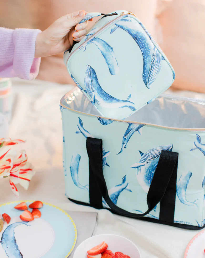 Yvonne Ellen Whale Picnic Cooler Bag - Image 11